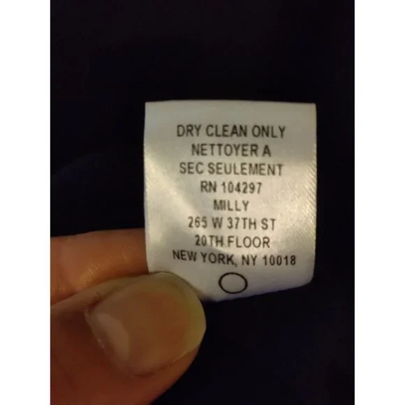 Milly of New York Y2K 100% Silk  Babydoll Layered Lace Cami Swing Top Sz 4 Navy - Picture 5 of 14